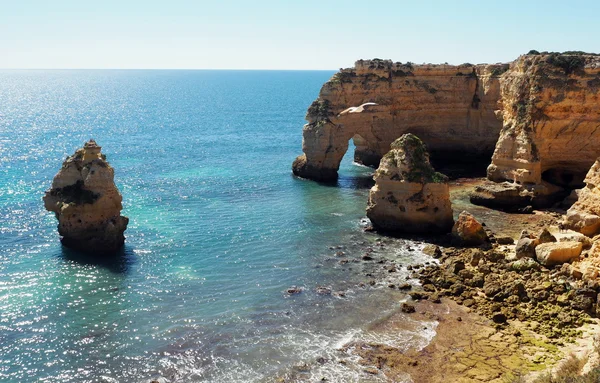 Algarve 바닷가입니다. 포르투갈. — 스톡 사진