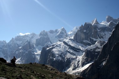 Mountain landscape. Pakistan. Gilgit region clipart