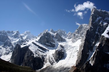 Dağ manzarası. Pakistan. Gilgit bölge