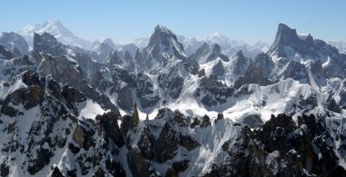 Dağ manzarası. Pakistan. Gilgit bölge