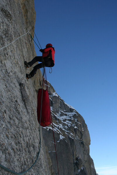 Climber on the wall. Pakistan