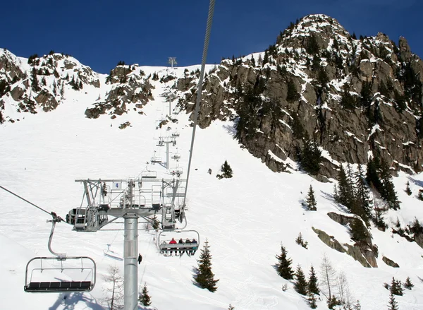 Mont Blanc et Chamonix, vue panoramique sur la montagne . — Photo