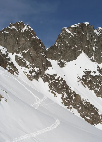 Mont Blanc y Chamonix, vista panorámica de la montaña . —  Fotos de Stock