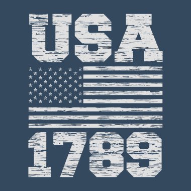 t-shirt baskı ABD vektör tasarımı