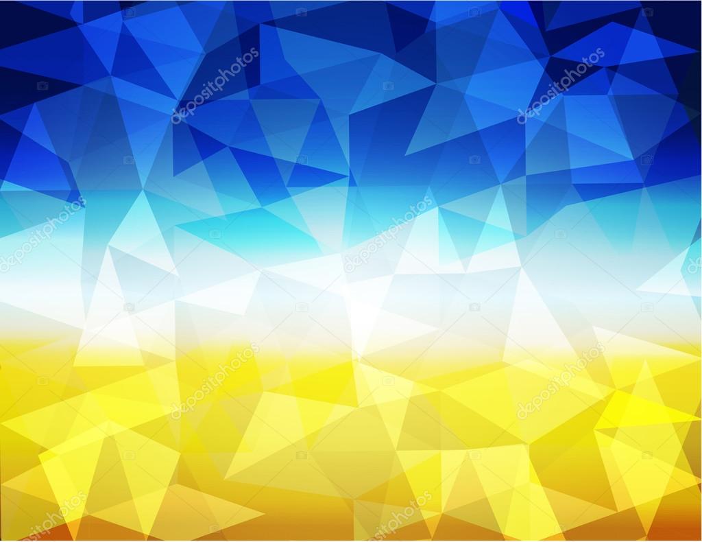 Beach low poly abstract background.