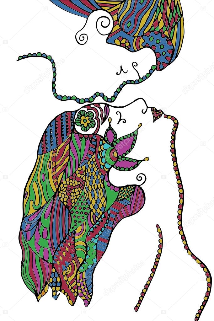 Beso en la frente imágenes de stock de arte vectorial | Depositphotos Beso en la frente imágenes de stock de arte vectorial | Depositphotos