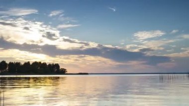 Zaman atlamalı, günbatımı, Rybinsk şehir, 1080p