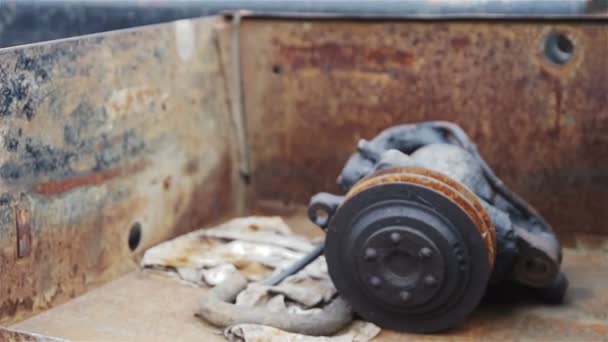 Détails vieux curseur de voiture 