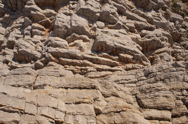 Layered mountains of Montenegro are composed  sedimentary rocks — Stock Photo, Image