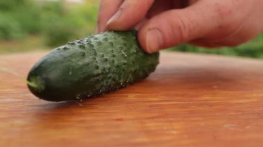 kesim salatalık Doğrama ahşap pansiyon