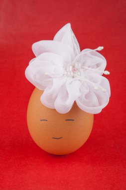 Soyut oyuncak yumurta kız