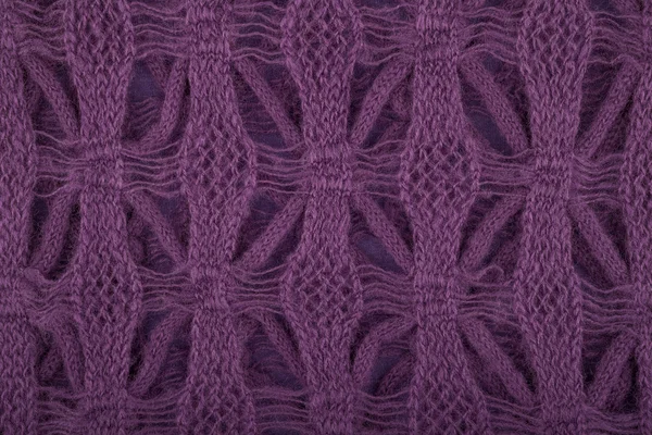 紫のニット テクスチャ — ストック写真