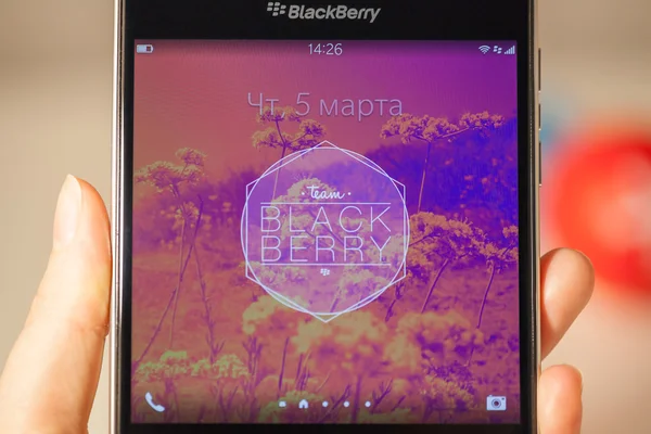 Telefon BlackBerry Classic — Zdjęcie stockowe