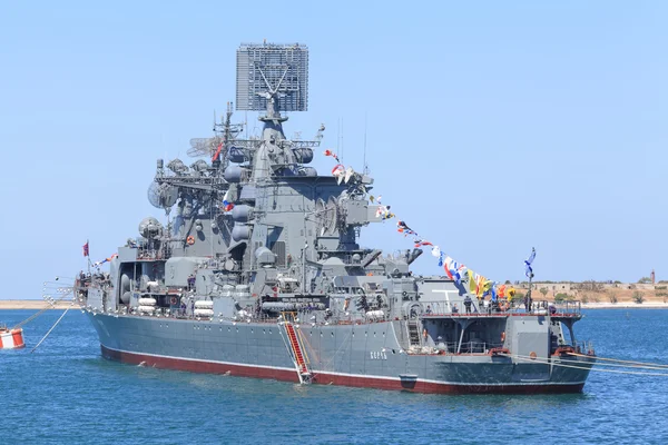 May 2014 Kerch Cruiser Russian Navy Black Sea Fleet Prepares — Stock Photo, Image