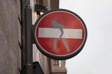verkeersbord Voer niet