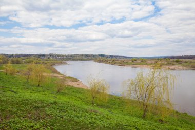 Oka Nehri'nin güzel manzara