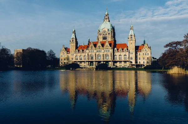 Ayuntamiento (Rathaus) en Hannover, Alemania — Foto de Stock