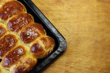 bir fırın tepsisine Pies