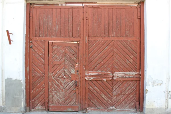 Puerta de entrada de madera — Foto de Stock