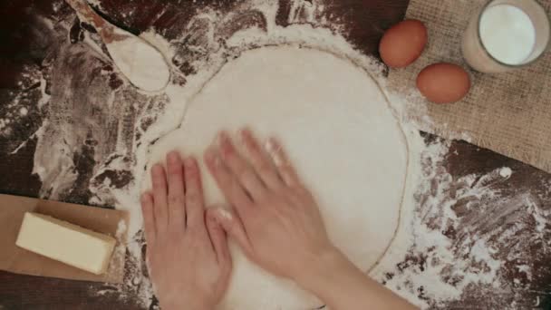 Preparación de galletas de Navidad — Vídeo de stock