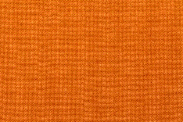 Fondo naranja brillante de material textil. Tejido con textura natural . — Foto de Stock