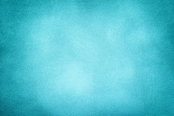 Fondo Azzurro Opaco Tessuto Scamosciato Con Vignetta Primo Piano Texture — Foto Stock