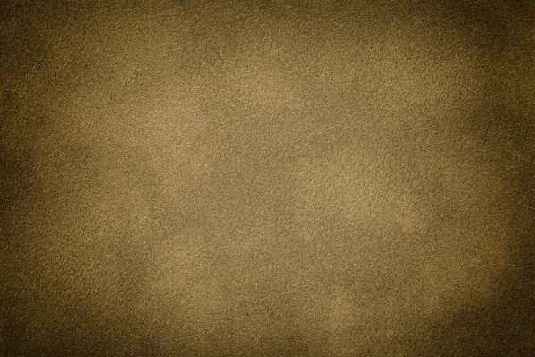 Dark Beige Matte Background Suede Fabric Vignette Closeup Velvet Texture — Stock fotografie