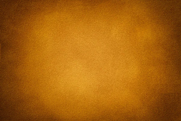 Fond Mat Orange Foncé Tissu Daim Avec Vignette Gros Plan — Photo