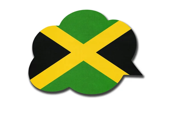 자메이카 국기가 배경에 분리되어 자메이카의 상징이다 — 스톡 사진