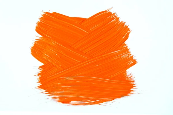 Fond Art Abstrait Couleurs Orange Vif Blanc Aquarelle Sur Toile — Photo