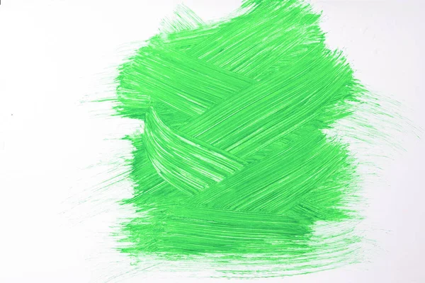 Fond Art Abstrait Couleurs Vert Vif Blanc Aquarelle Sur Toile — Photo