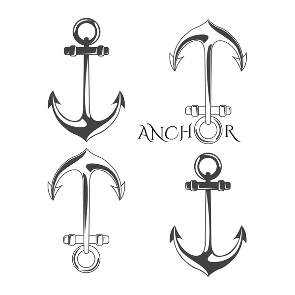 Anchor vektoros illusztráció található szimbólumok. — Stock Vector