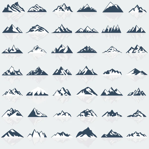 Büyük dağ Icons set.