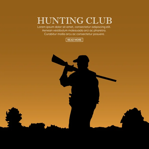 Sport di caccia all'aperto . — Vettoriale Stock