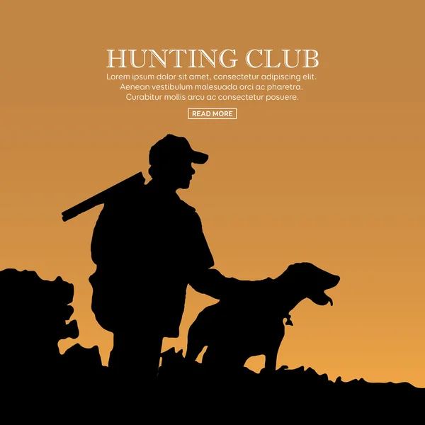 Sport de chasse extérieur . — Image vectorielle