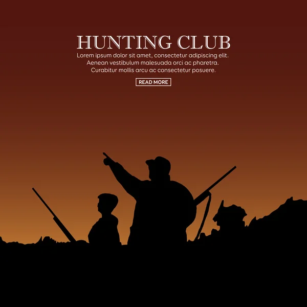 Sport de chasse extérieur . — Image vectorielle