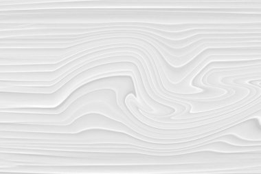 Beyaz zemin 3 boyutlu, muhteşem bir soyut dizayn ile dalga elementleri, modern duvar kağıdı tarzında çizgilerin dokusu. Düğün töreni ya da iş sunumu için açık gri şablon.