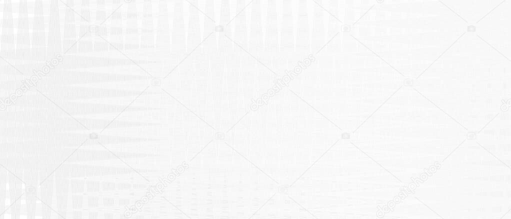 White background with a graphic pattern of lines and stripes, texture of gray zigzags and waves. Modern abstract design in bright colors, a template for a screensaver.