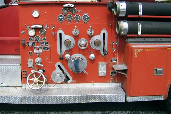 Old fire truck control panel — Stock Photo, Image