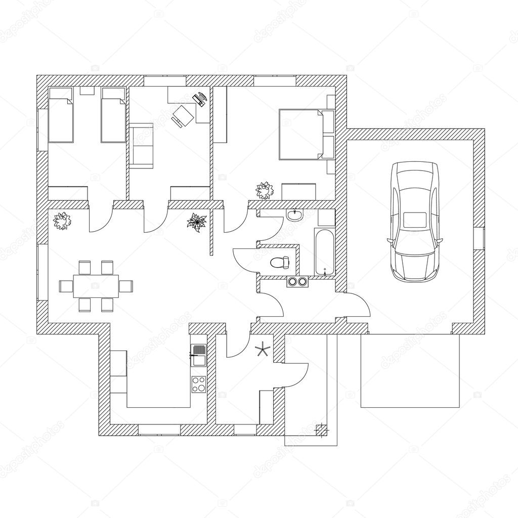 plan appartement etage