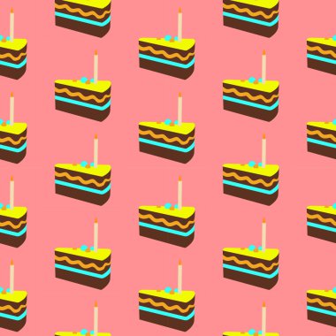 Kek parçaları ile Seamless Modeli.