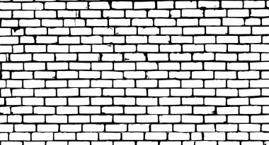 Old brick wall background. Grunge vector pattern. Design illustration. clipart