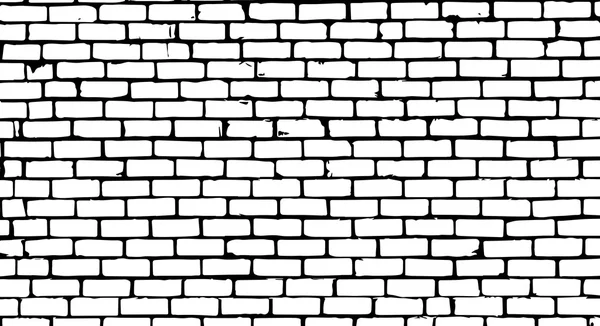 Old brick wall background. Grunge vector pattern. Design illustration. — Stock Vector