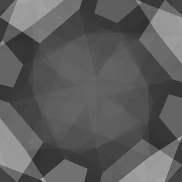 Abstract Zwarte Geometrische Achtergrond Vector Illustratie — Stockvector