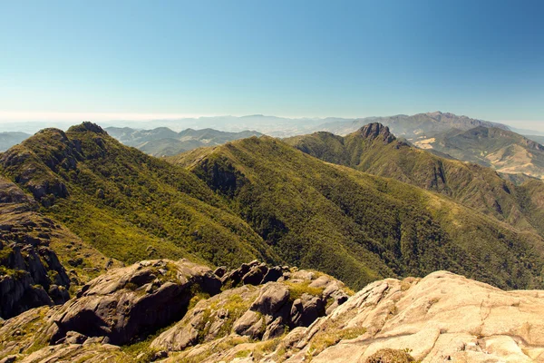 Mountain landscape from mountain summit