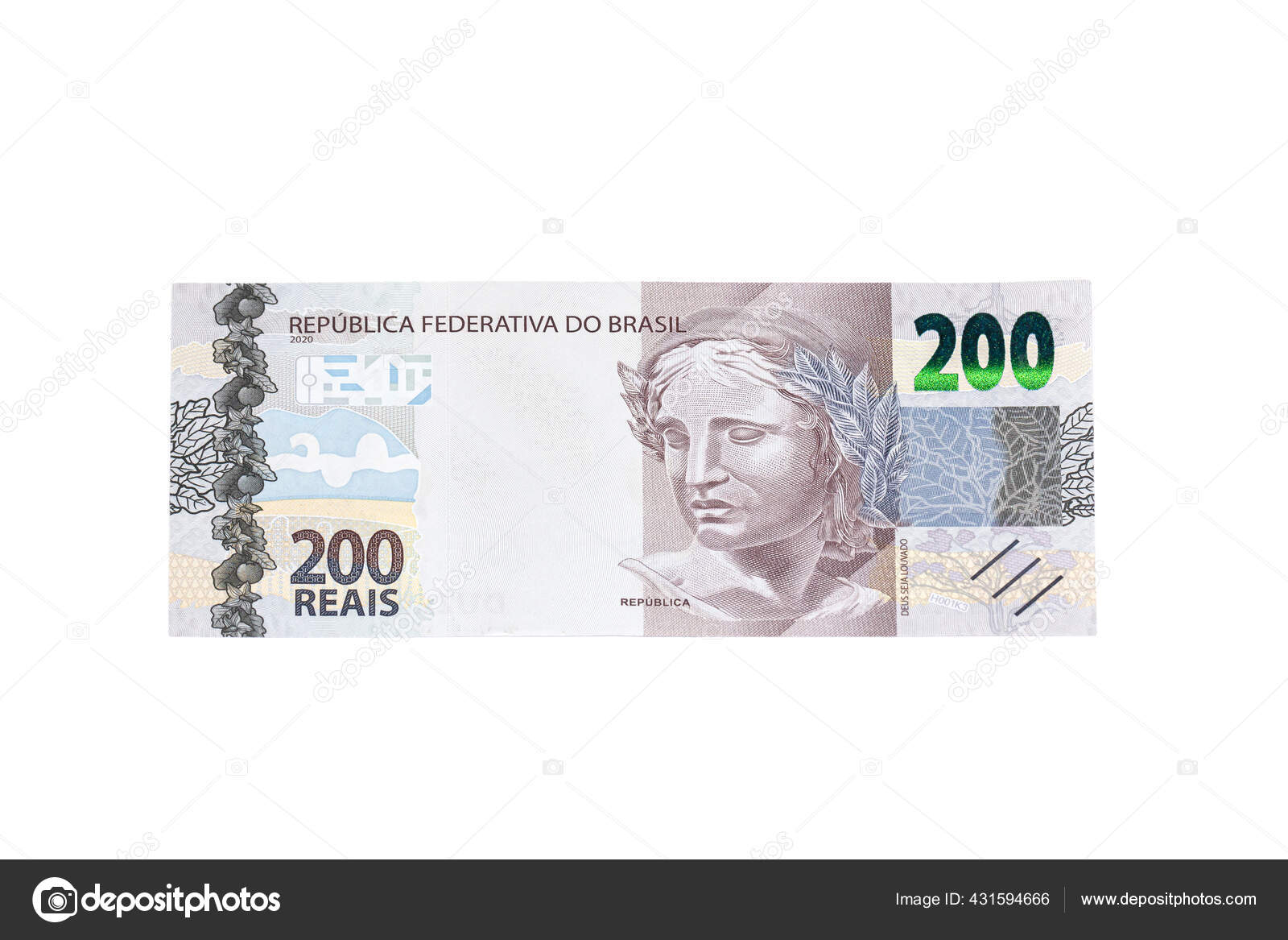新发行的200雷亚尔巴西纸币——图库图片© taciophilip #431594666