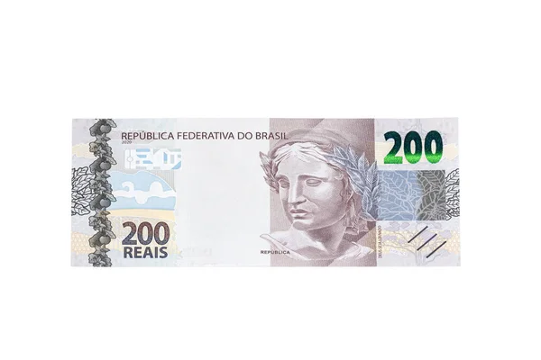 Nyligen Lanserade 200 Reais Brasilianska Sedelräkning — Stockfoto