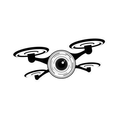 İnsansız hava aracı tasarımı İHA servis logosuyla ilgili. Beyaz arkaplanda insansız hava aracı tasarımı