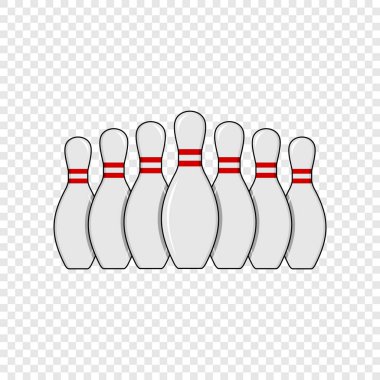 Bowling lobut simgesi kadar basit. Logo şablonu. Bowling kulübü ya da turnuvalar