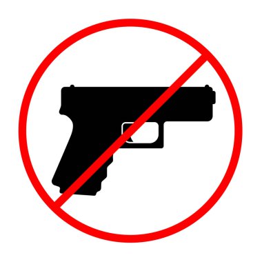 Beyaz arkaplan vektör illüstrasyonunda İzole edilmiş Kırmızı İşarete İzin Yok